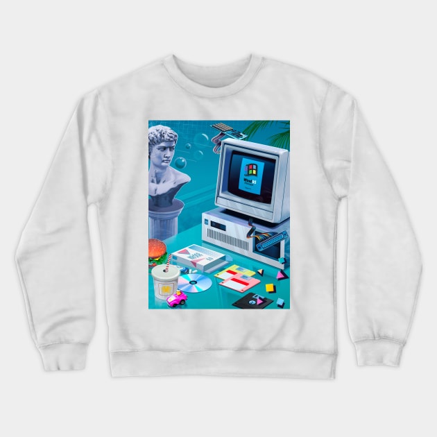 Retro wind Crewneck Sweatshirt by Mr.Melville